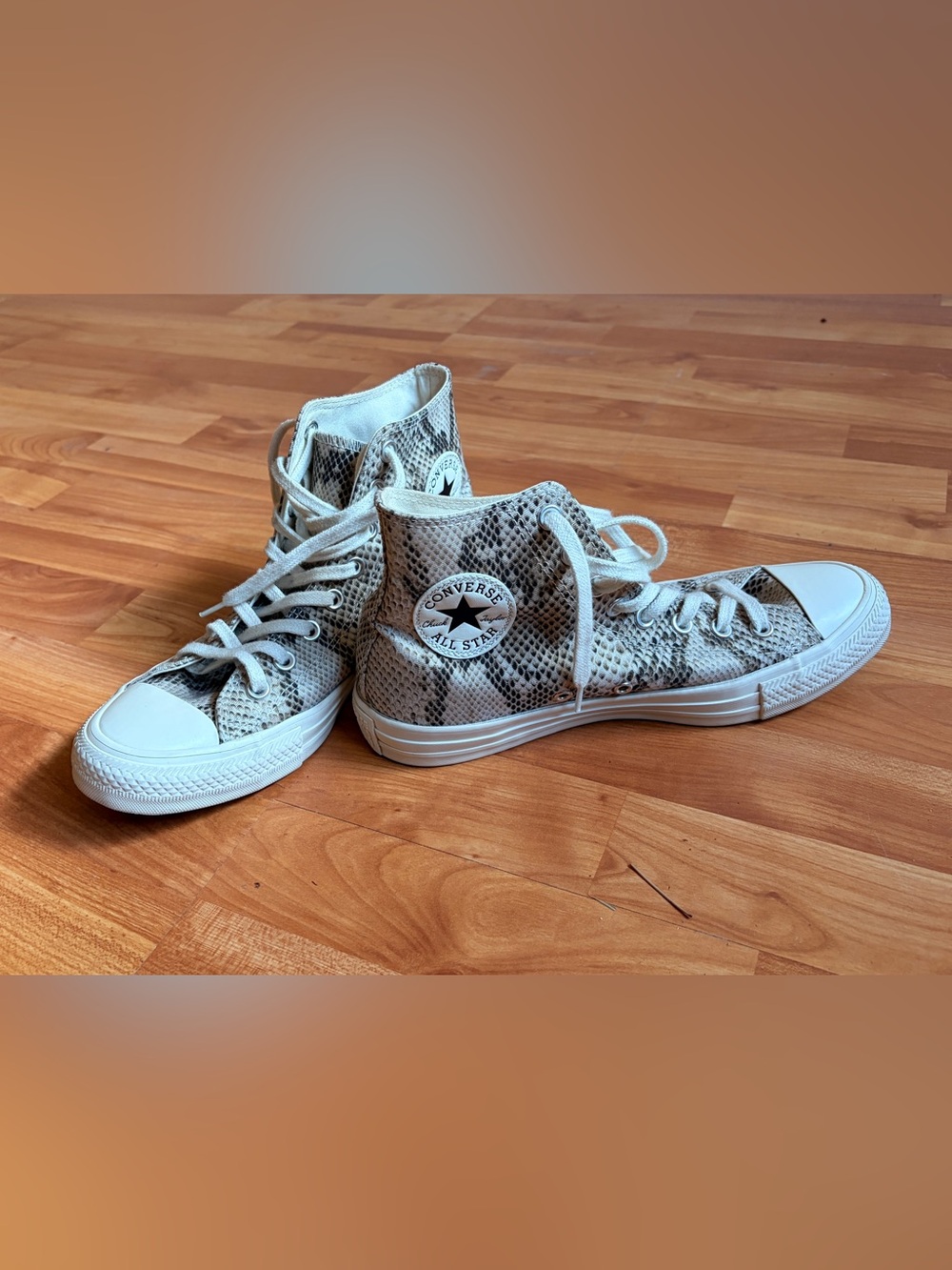 Converse Chuck Taylor All Star Unisex High Top Sneakers - Snake Print White